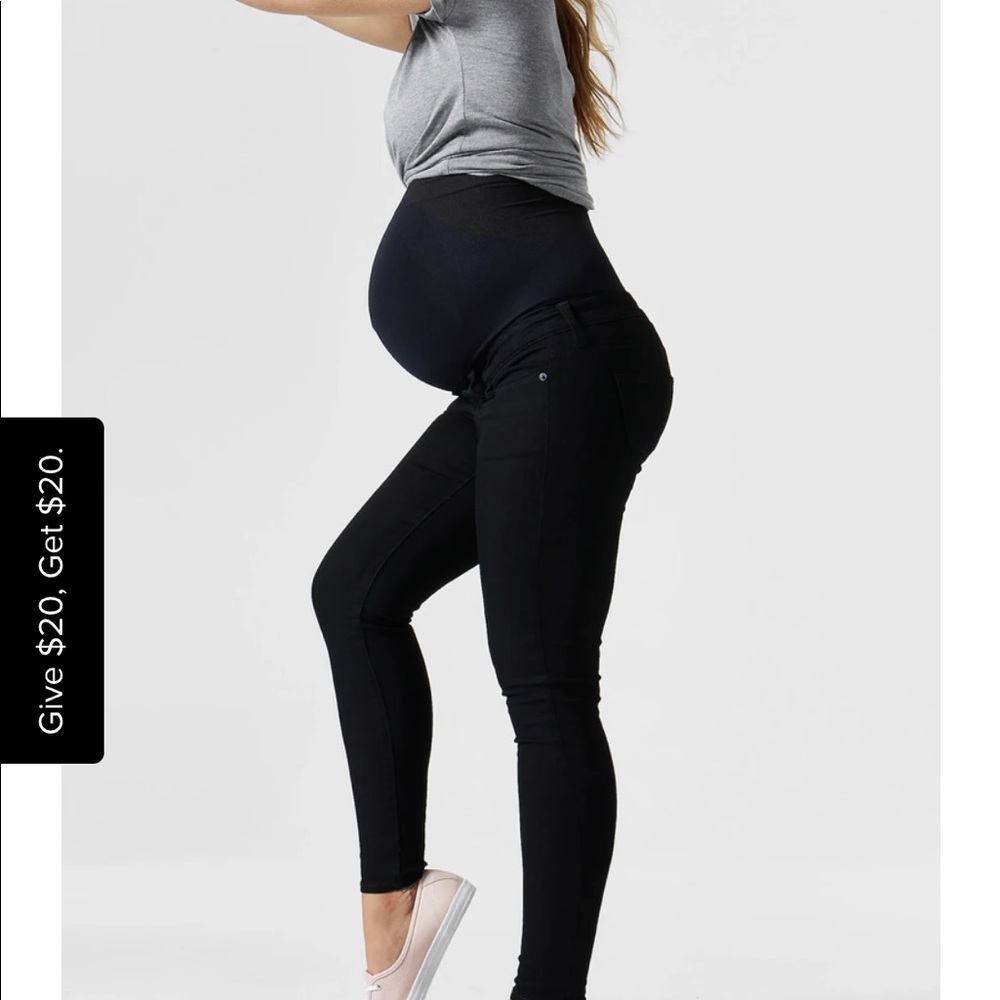 Blanqi everyday Maternity jeans clean black size 6